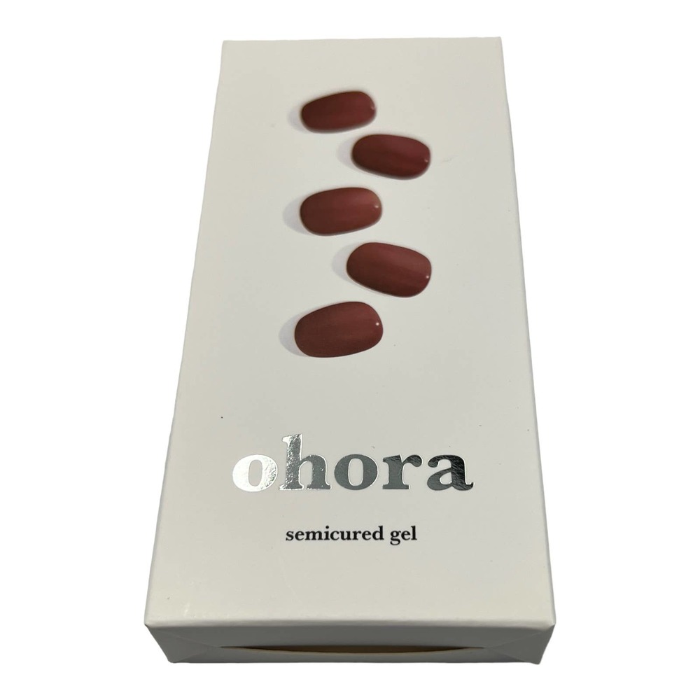 Ohara Semicured Nail Stickers in the color Brick NB-016W TO APPLY: